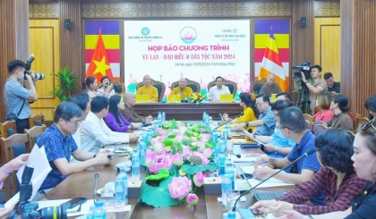 Ban TTTT TƯ GHGPVN họp báo Chương trình ‘Vu Lan - Đạo hiếu và Dân tộc năm 2024’